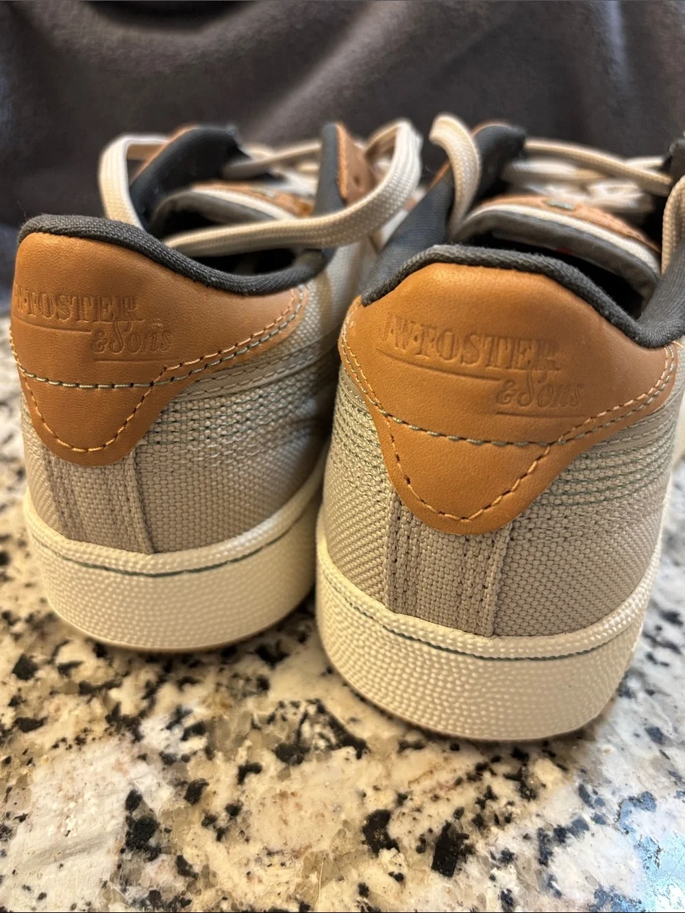 Reebok Beige & Tan Low-Top Sneakers - Picture 4 of 6